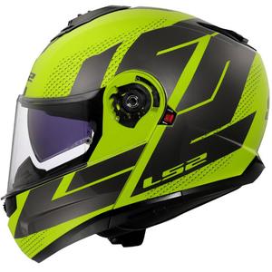 Kask typu flip-up LS2 FF908 Strobe II Code błyszczący fluo żółto-czarny