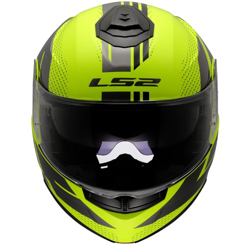 Kask typu flip-up LS2 FF908 Strobe II Code błyszczący fluo żółto-czarny