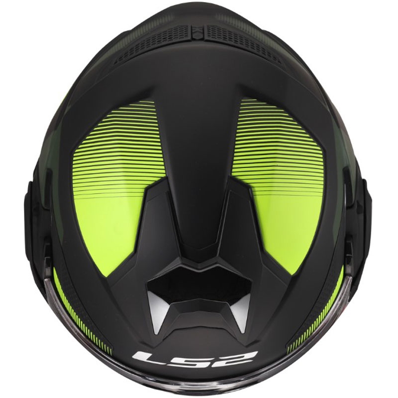 Kask motocyklowy typu flip-up LS2 FF901 Advant X Nova mat fluo żółto-czarny