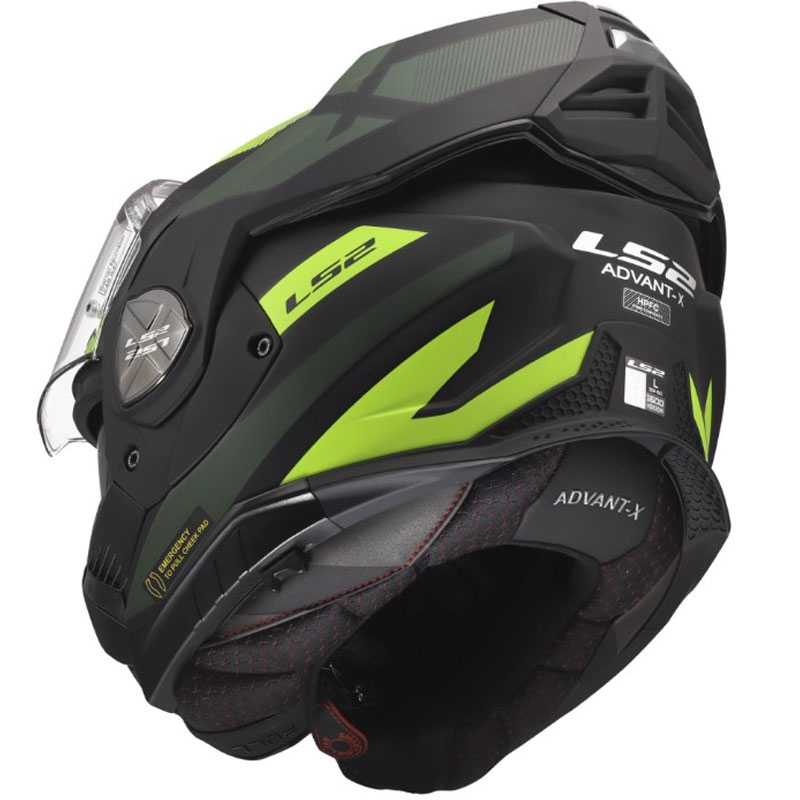 Kask motocyklowy typu flip-up LS2 FF901 Advant X Nova mat fluo żółto-czarny