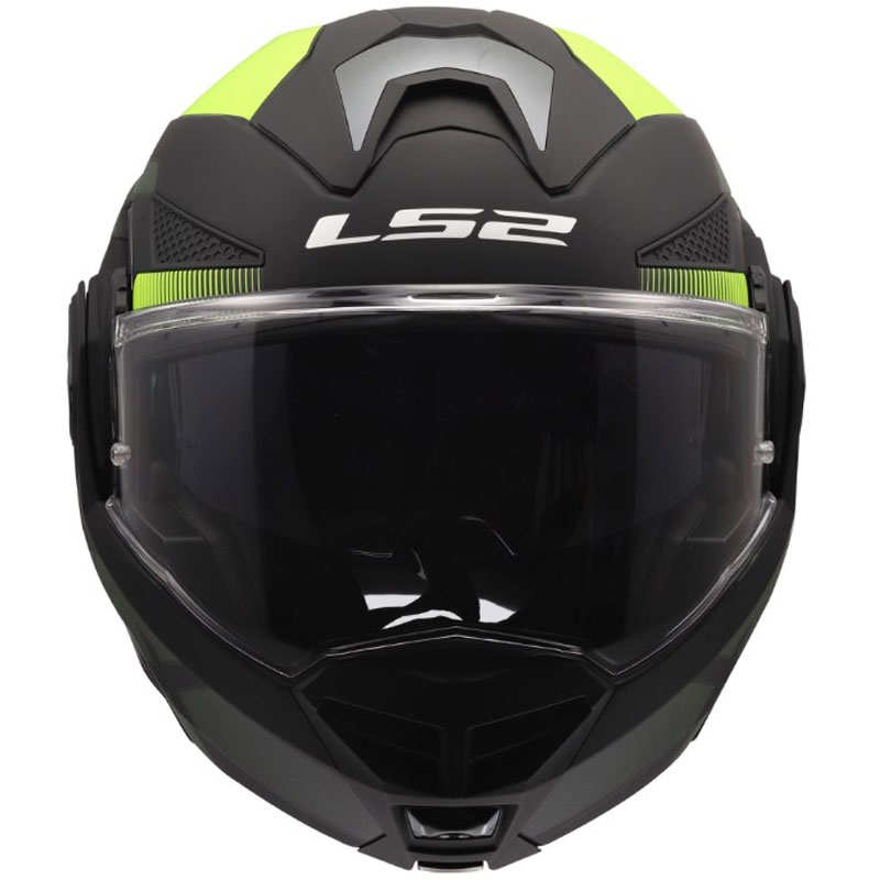 Kask motocyklowy typu flip-up LS2 FF901 Advant X Nova mat fluo żółto-czarny