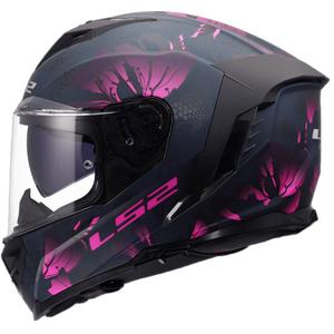 Kask motocyklowy integralny LS2 FF818 Storm III Burst w kolorze czarno-różowym