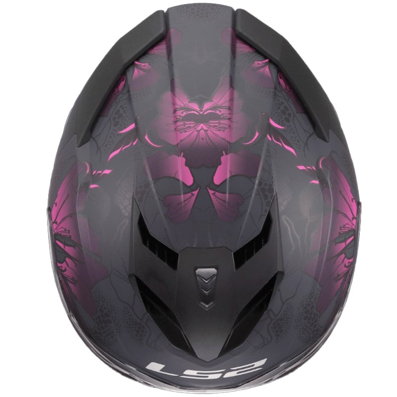 Kask motocyklowy integralny LS2 FF818 Storm III Burst w kolorze czarno-różowym
