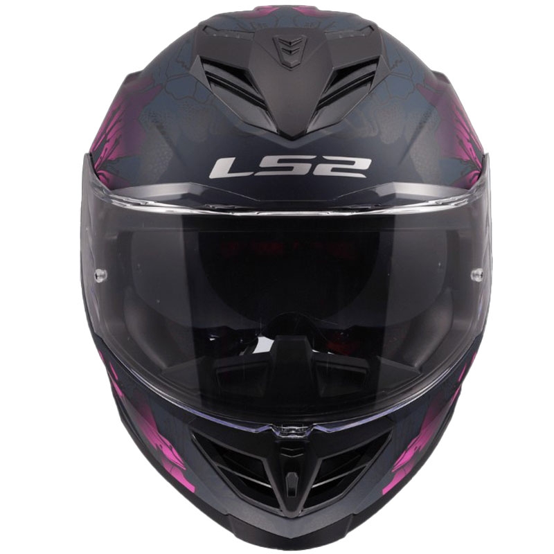 Kask motocyklowy integralny LS2 FF818 Storm III Burst w kolorze czarno-różowym