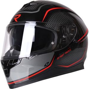 Street Racer Magna integralny kask motocyklowy czarno-czerwony