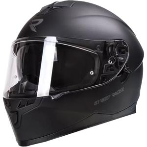 Integralny kask motocyklowy Street Racer Magna czarny matowy