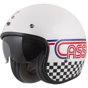 Cassida Oxygen 2.0 Rondo kask motocyklowy otwarty perłowo-biało-czerwono-niebiesko-czarny