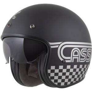 Cassida Oxygen 2.0 Rondo kask motocyklowy otwarty matowy czarno-srebrny
