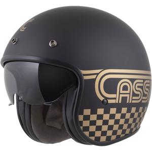 Cassida Oxygen 2.0 Rondo kask motocyklowy otwarty matowy czarno-złoty