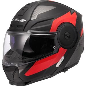 Kask motocyklowy typu flip-up LS2 FF902 Scope II Duria czarno-czerwony