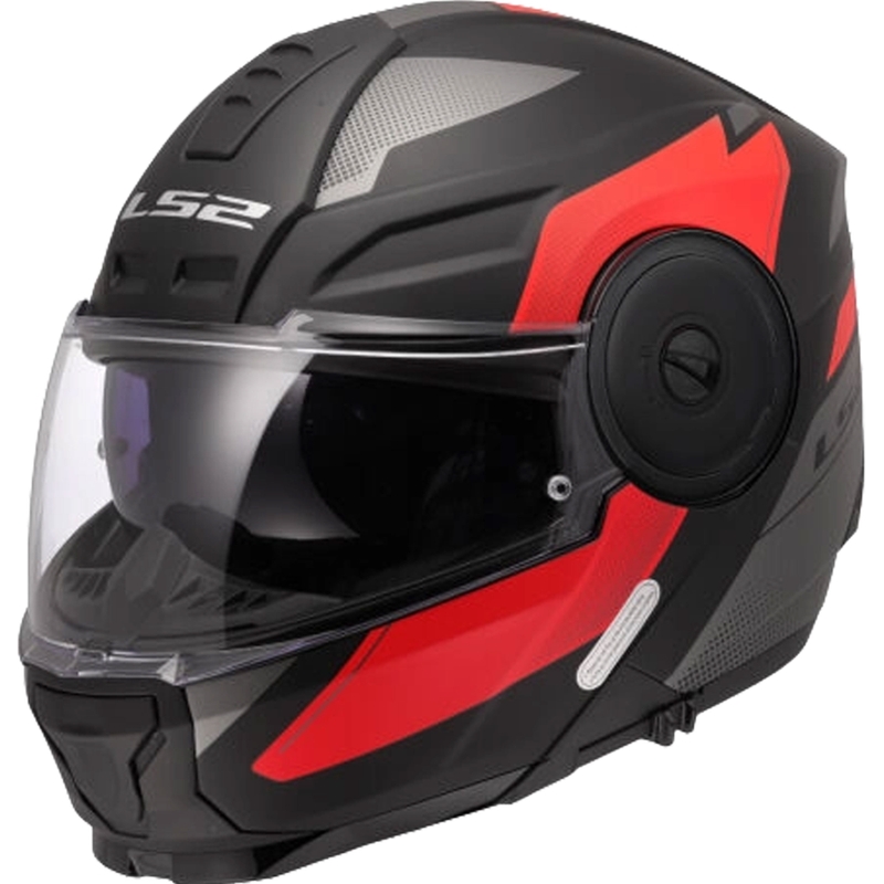 Kask motocyklowy typu flip-up LS2 FF902 Scope II Duria czarno-czerwony