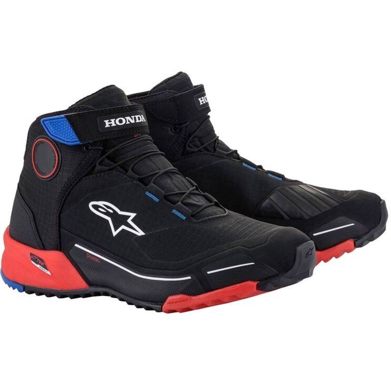 Buty motocyklowe Alpinestars CR-X Drystar Honda Collection czarno-czerwono-niebieskie