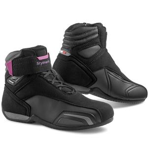 Damskie buty motocyklowe Stylmartin Vector WP czarno-różowe