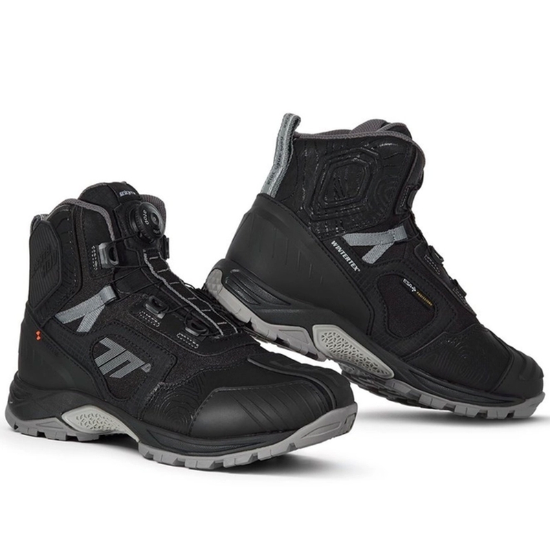 Buty motocyklowe SEVENTY DEGREES SD-BA7 Stelvio Low czarno-szare