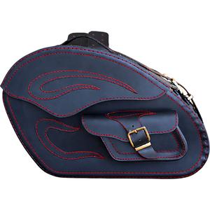 Skórzane torby motocyklowe RSA S266A czarno-czerwone