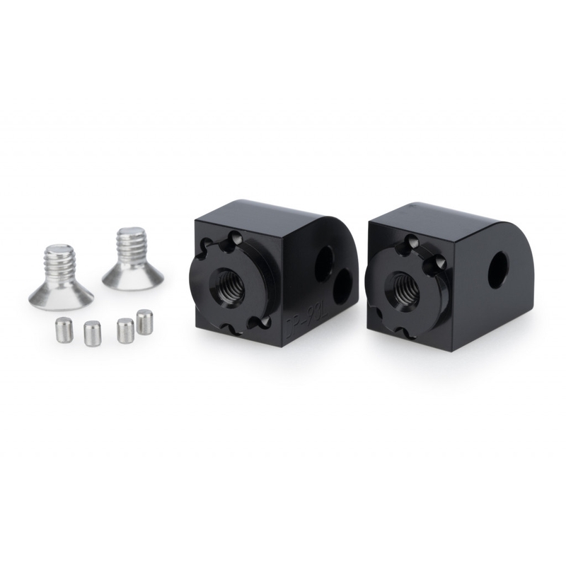 Footpeg adapters PUIG adjustable black