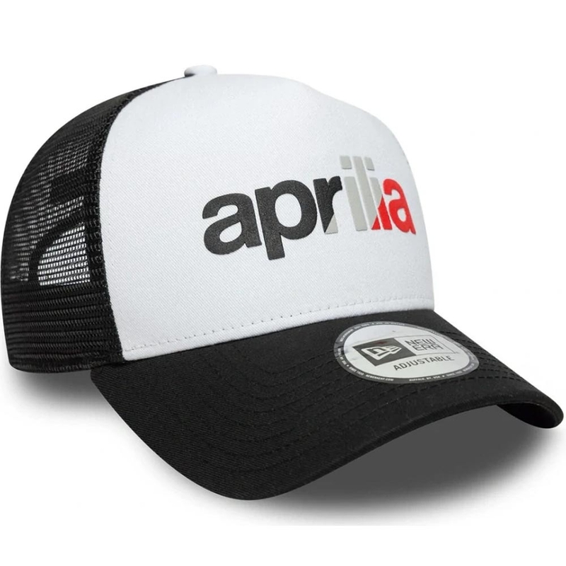 Czapka Aprilia 9forty Be A Racer z logo czarno-białym