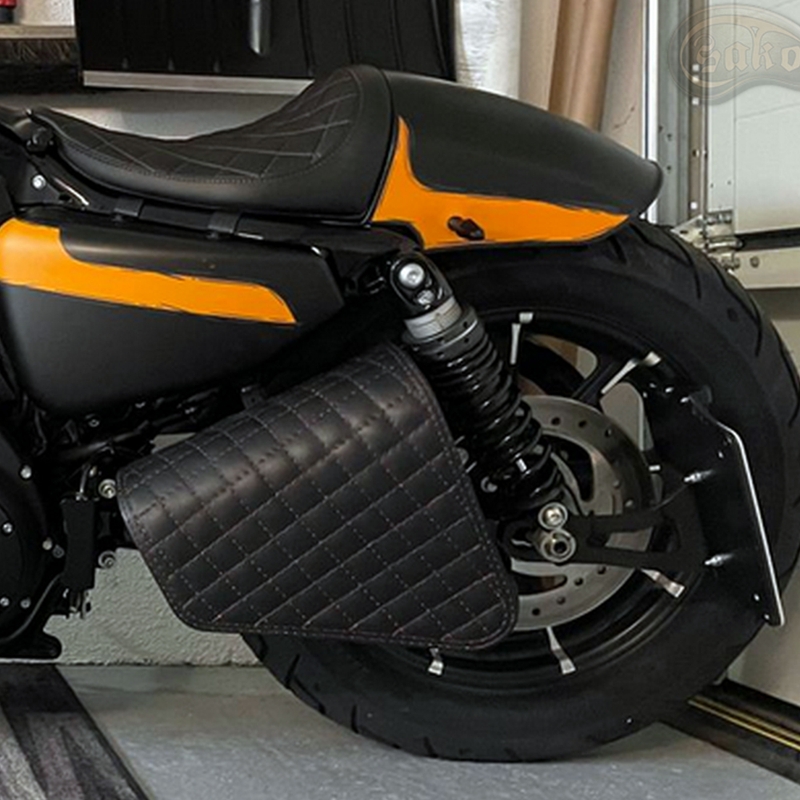 Skórzana torba motocyklowa RSA S571 czarna