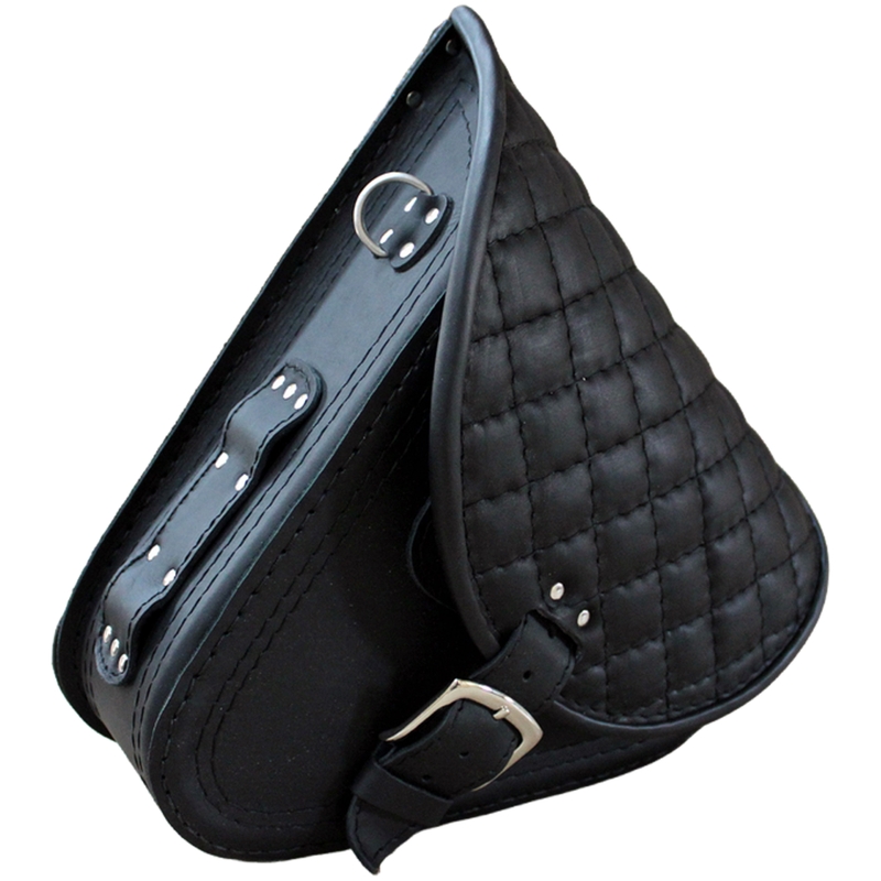 Skórzana torba motocyklowa RSA S592 HD Softtail czarna