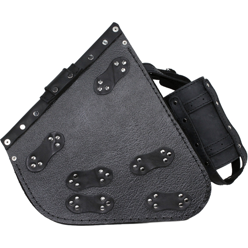 Skórzana torba motocyklowa RSA S594 HD Softtail czarna