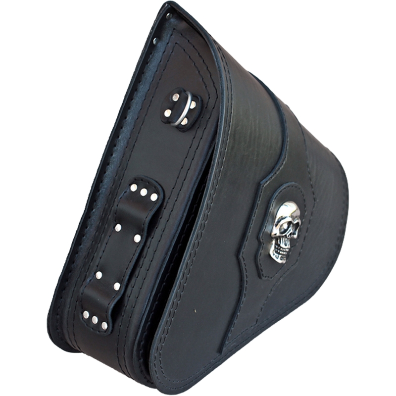 Skórzana torba motocyklowa RSA S637 HD Softail czarna