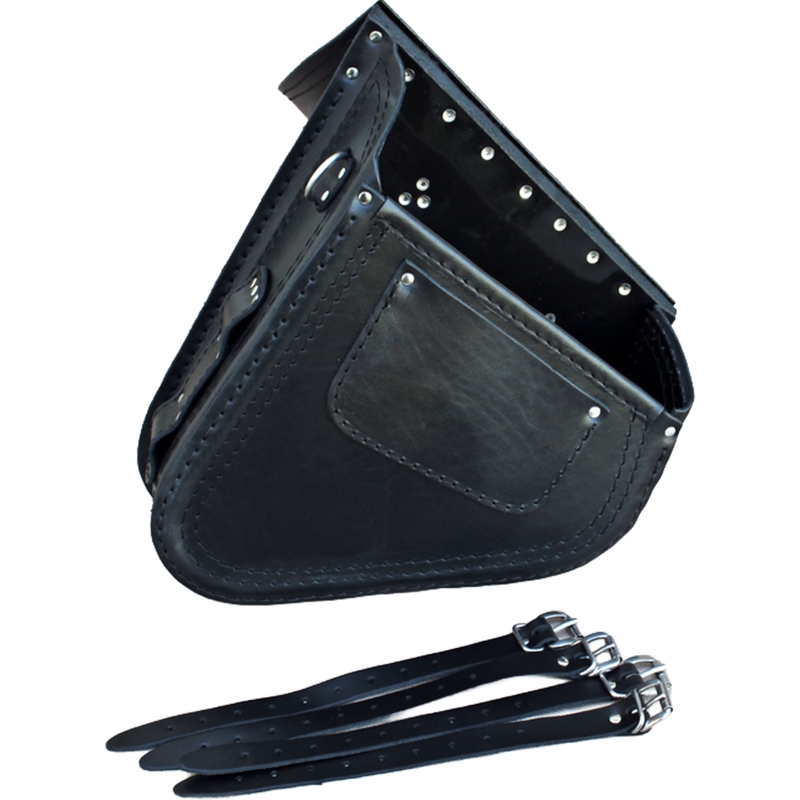 Skórzana torba motocyklowa RSA S637 HD Softail czarna