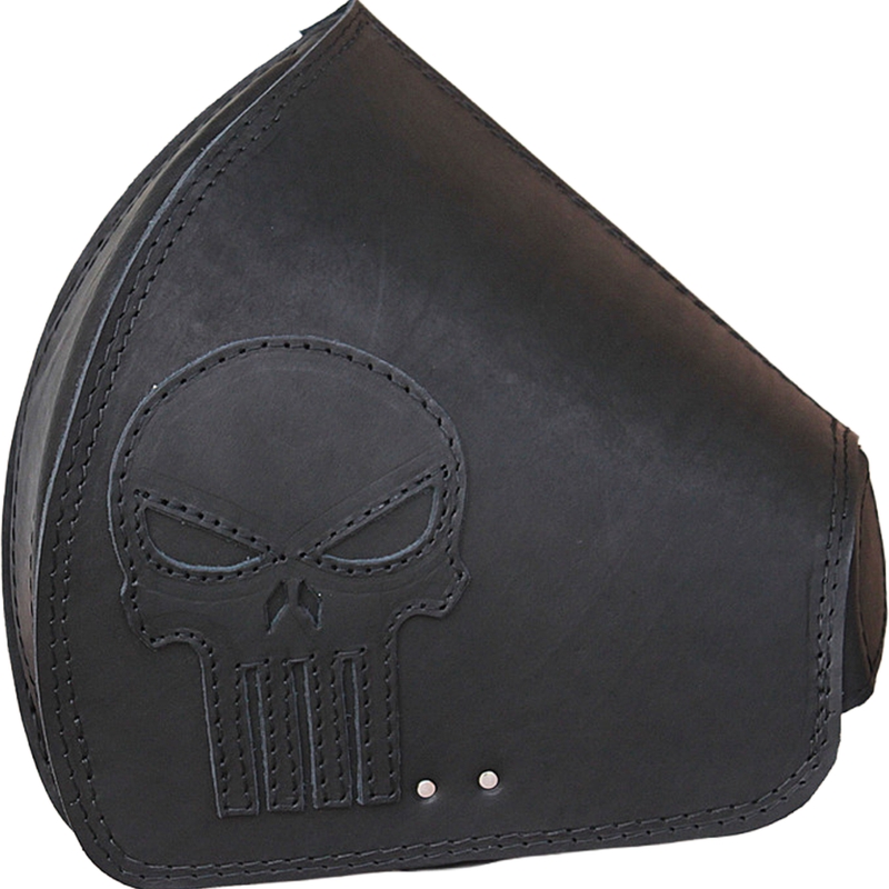 Skórzana torba motocyklowa RSA S641 Punisher HD Softail czarna