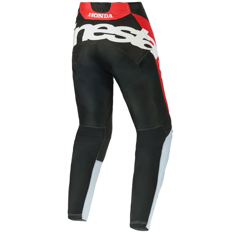 Spodnie motocrossowe Alpinestars Racer Veil Honda czarno-szaro-czerwono-żółte