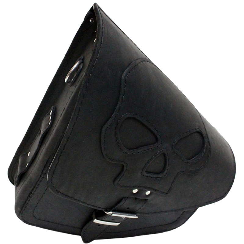 Skórzana torba motocyklowa RSA S66 Skull HD Softail czarna