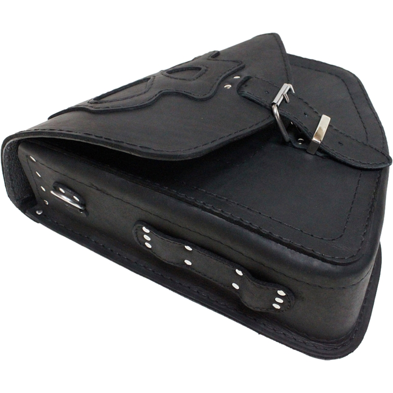 Skórzana torba motocyklowa RSA S66 Skull HD Softail czarna