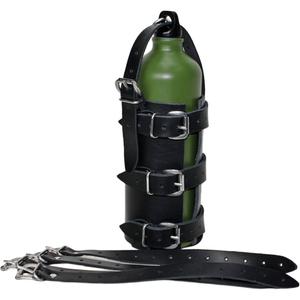 Skórzany uchwyt na butelkę RSA N14 czarny