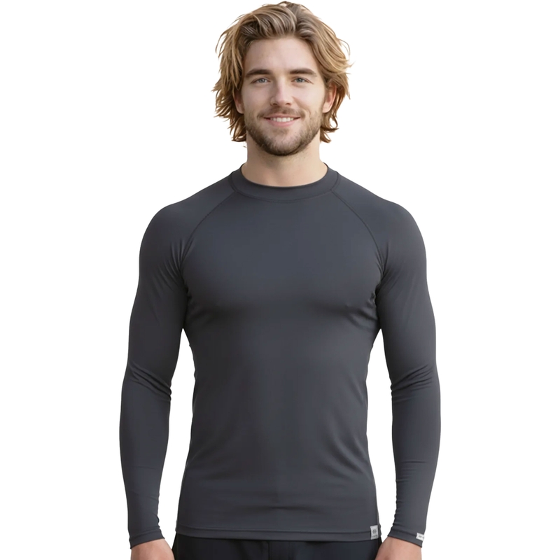 Termo koszulka nanosilver® Raglan szary antracyt - długi rękaw