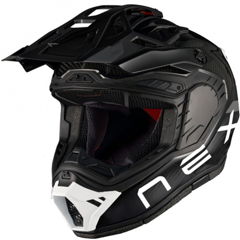 Kask motocyklowy enduro Nexx X.Rally FIM Racing 2 Carbon czarno-biały