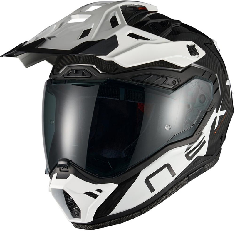 Kask motocyklowy enduro Nexx X.Rally Gravix Carbon czarno-biały