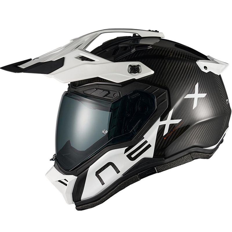 Kask motocyklowy enduro Nexx X.Rally Gravix Carbon czarno-biały