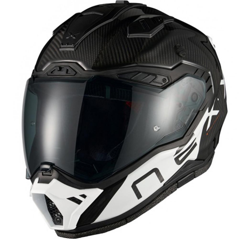 Kask motocyklowy enduro Nexx X.Rally Gravix Carbon czarno-biały
