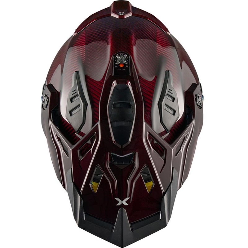 Kask motocyklowy enduro Nexx X.Rally Namib Carbon czerwony