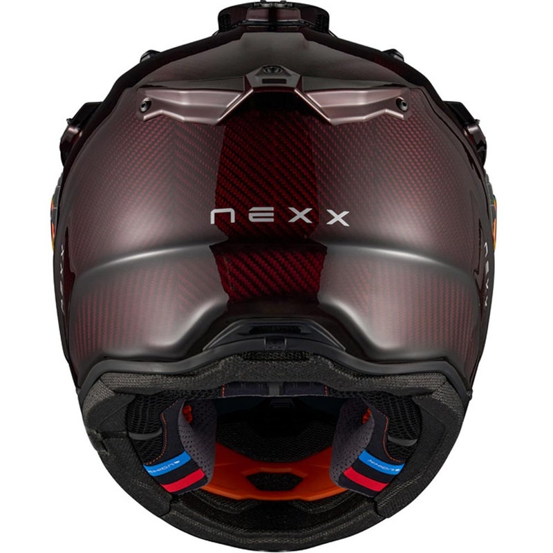 Kask motocyklowy enduro Nexx X.Rally Namib Carbon czerwony
