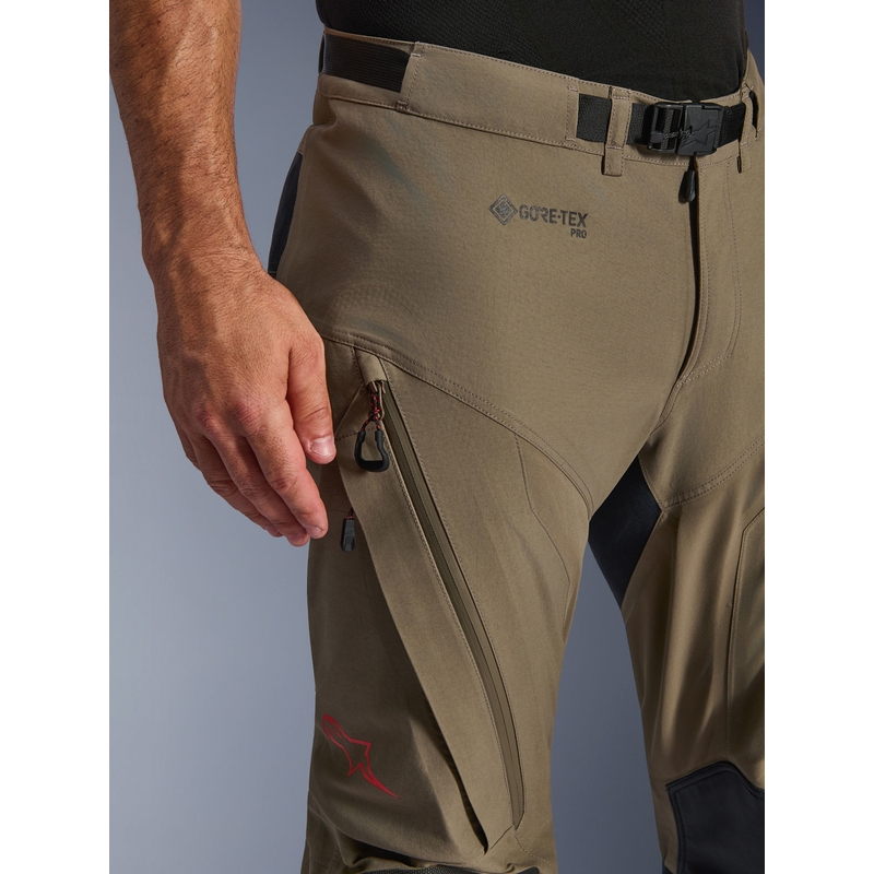 Spodnie motocyklowe Alpinestar Nazca 3L Gore-Tex PRO jasnobrązowo-czarne