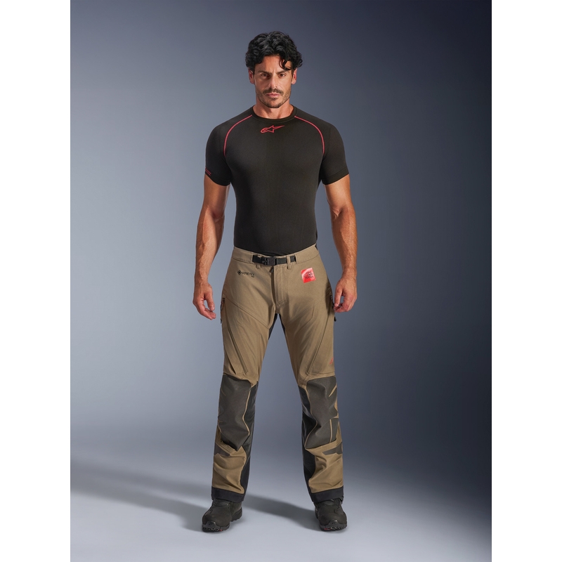 Spodnie motocyklowe Alpinestar Nazca 3L Gore-Tex PRO jasnobrązowo-czarne