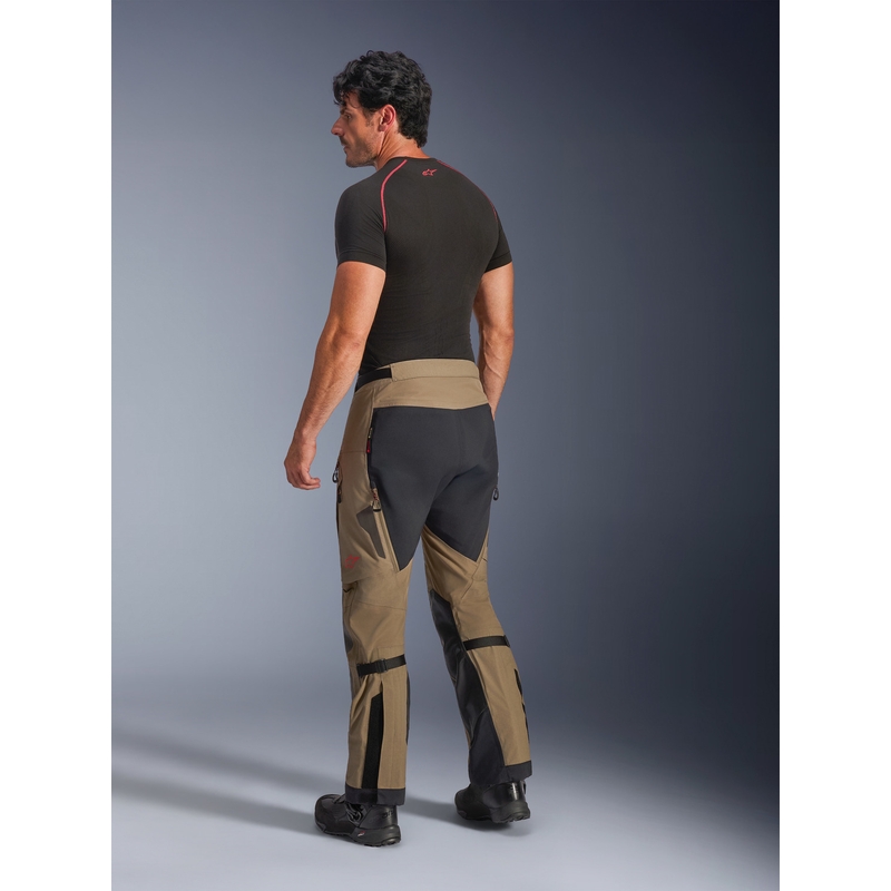 Spodnie motocyklowe Alpinestar Nazca 3L Gore-Tex PRO jasnobrązowo-czarne