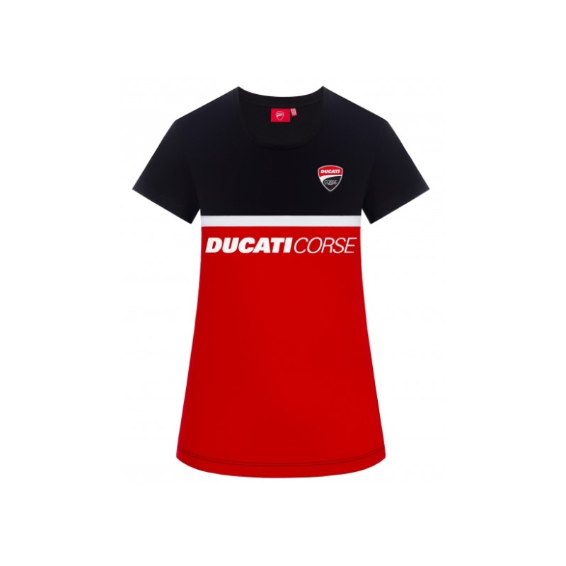 Koszulka damska Ducati - Corse czarno-czerwona wyprzedaż