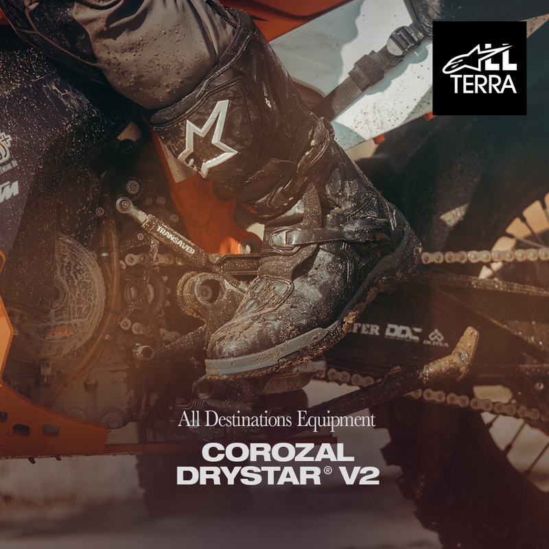 Buty motocyklowe Alpinestars Corozal V2 Adventure Drystar w kolorze czarnym
