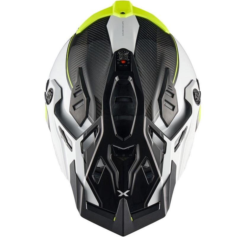 Kask motocyklowy enduro Nexx X.Rally Raid biało-fluo żółty