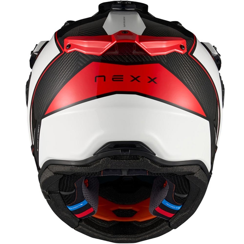 Kask motocyklowy enduro Nexx X.Rally Raid biało-czerwony