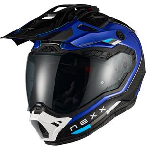 Kask motocyklowy enduro Nexx X.Rally Raid niebiesko-biały