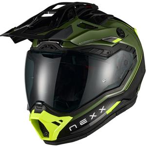 Kask motocyklowy enduro Nexx X.Rally Raid zielono-fluo żółty