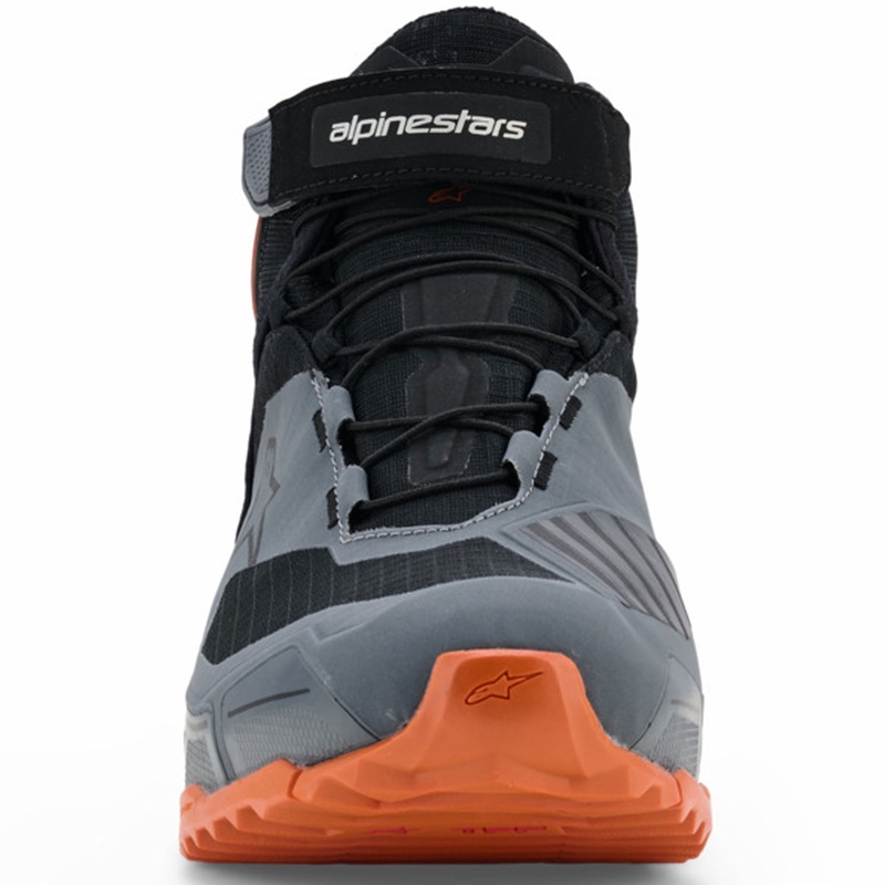 Buty motocyklowe Alpinestars CR-X Drystar czarno-ciemnoszaro-pomarańczowe