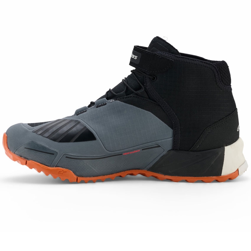 Buty motocyklowe Alpinestars CR-X Drystar czarno-ciemnoszaro-pomarańczowe