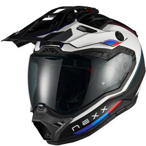 Kask motocyklowy enduro Nexx X.Rally Raid niebiesko-czerwony